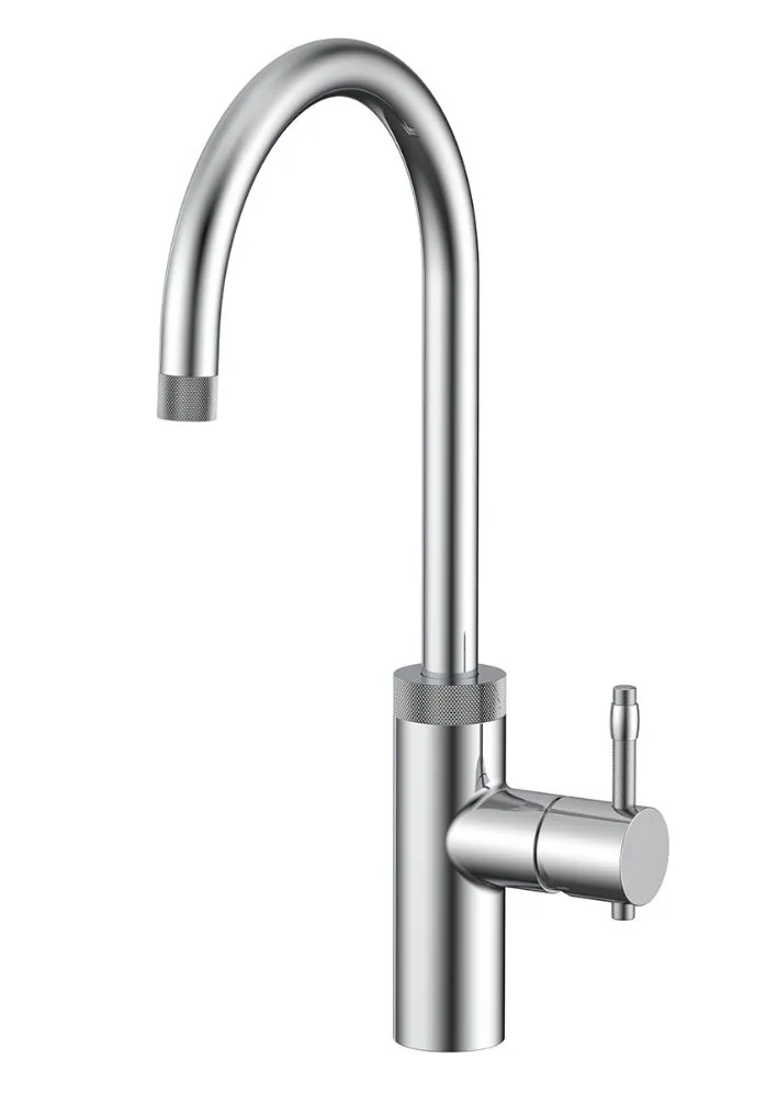 knurled rose gold tap